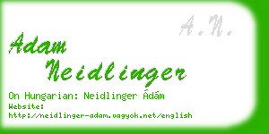 adam neidlinger business card