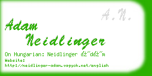 adam neidlinger business card